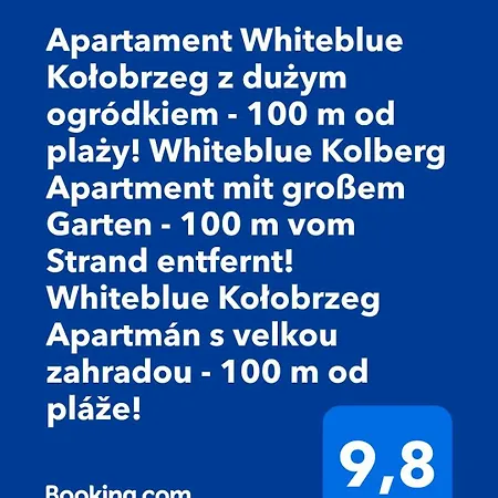 Whiteblue Z Dużym Ogródkiem - 100 M Od Plaży! Whiteblue Mit Großem Garten - 100 M Vom Entfernt! Whiteblue S Velkou Zahradou - 100 M Od Pláže! Apartmán Kolobřeh